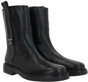Tod'S Black Leather Ankle Boots - Image 2