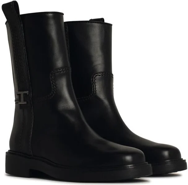 Tod'S Black Leather Ankle Boots - Image 2