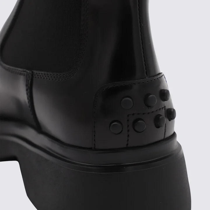 Tod'S Black Leather Boots - Image 4