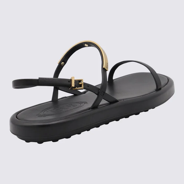 Tod'S Black Leather Flats - Image 2
