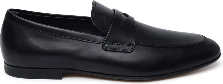 Tod'S Black Leather Loafers