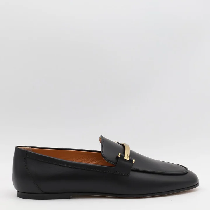 Tod'S Black Leather Loafers