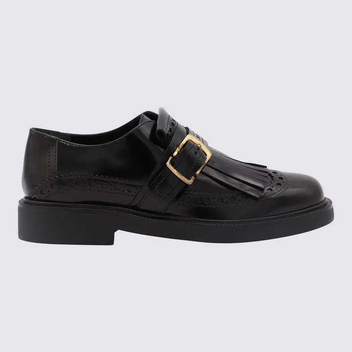 Tod'S Black Leather Loafers