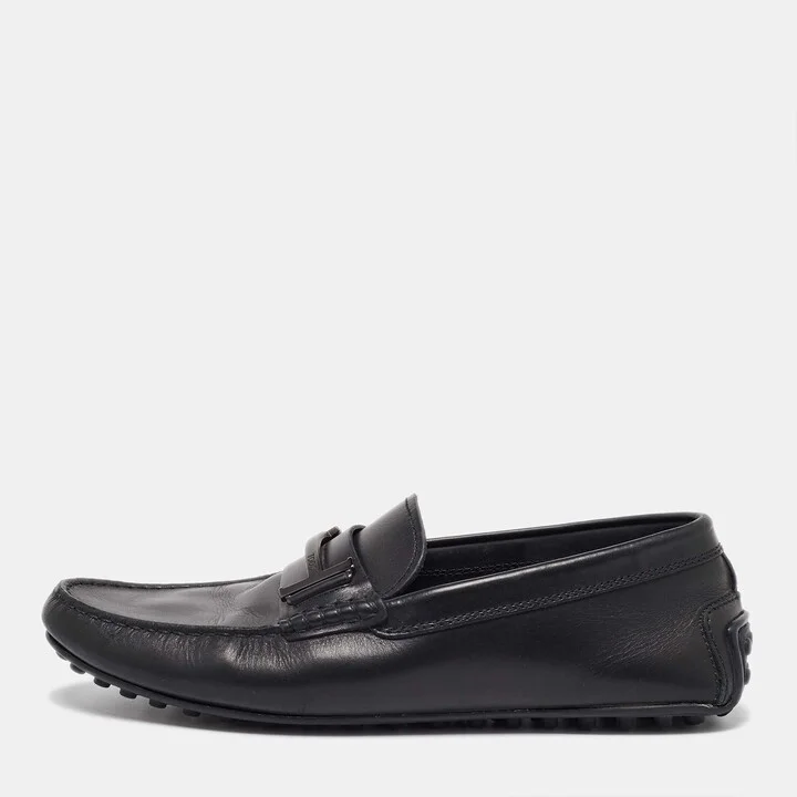 Tod's Black Leather Loafers Size 41.5