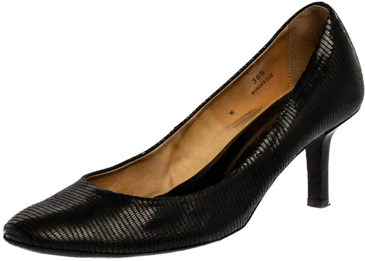 Tod's Black Leather Pumps Size 38.5