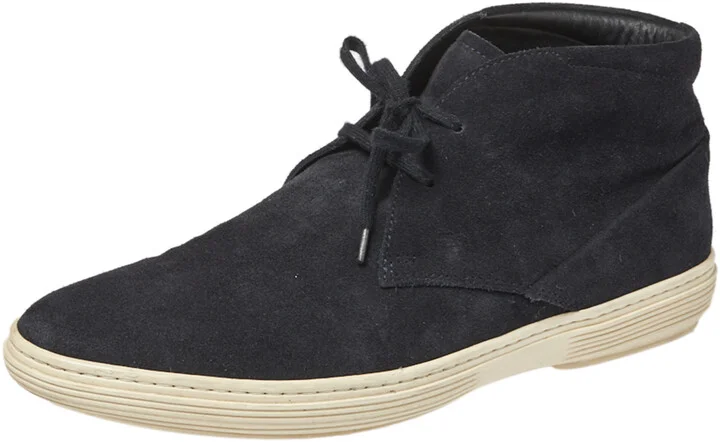 Tod's Black Suede Desert Ankle Boots Size 40