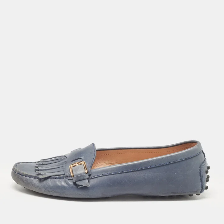 Tod's Blue Leather Loafers 37
