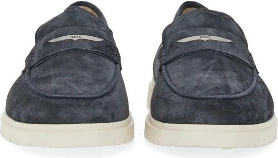 Tod'S Blue Suede Loafers - Image 4