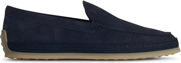 Tod'S Blue Suede Loafers