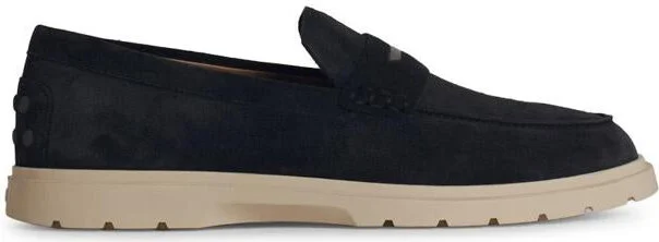 Tod'S Blue Suede Loafers