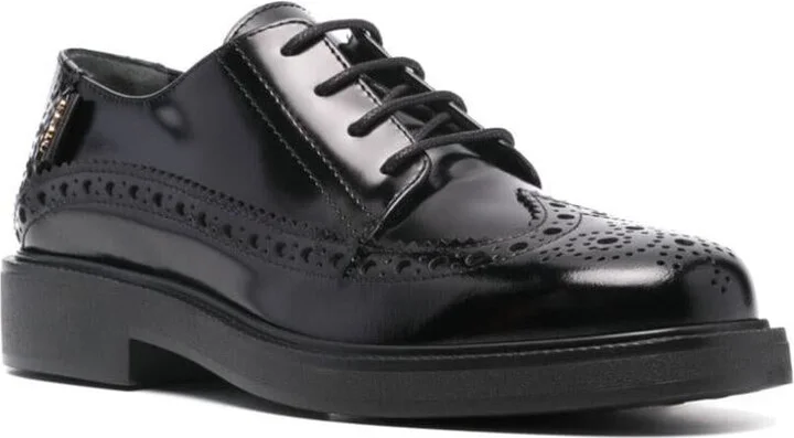 Tod'S Brogue Laced Tag Logo Shoes - Image 2