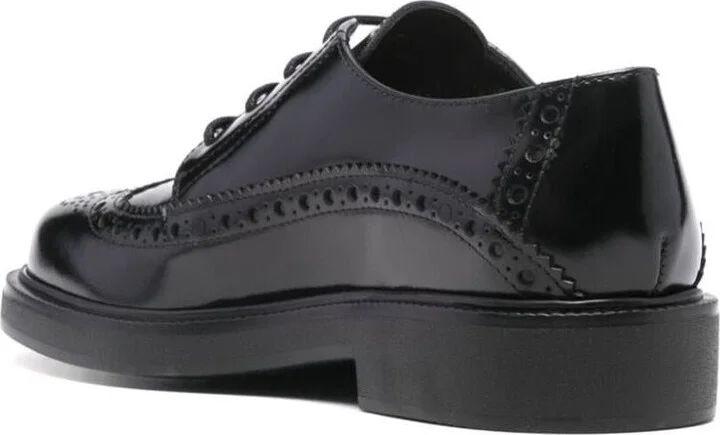 Tod'S Brogue Laced Tag Logo Shoes - Image 3