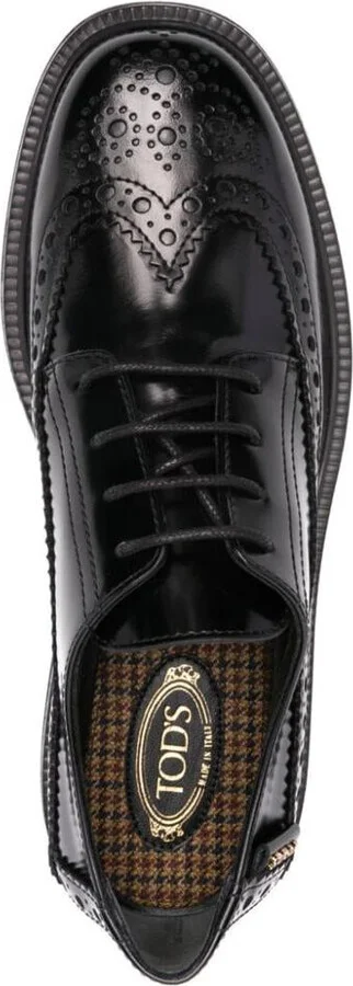 Tod'S Brogue Laced Tag Logo Shoes - Image 4