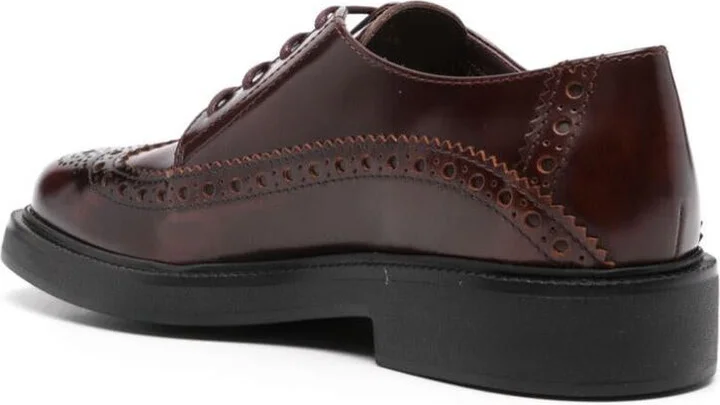 Tod'S Brogue Laced Tag Logo Shoes - Image 3