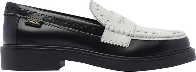 Tod's Brogue-Trim Round Toe Loafers