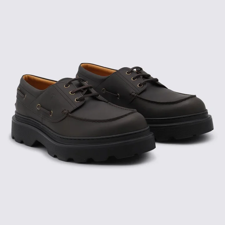 Tod'S Brown Leather Loafers - Image 2
