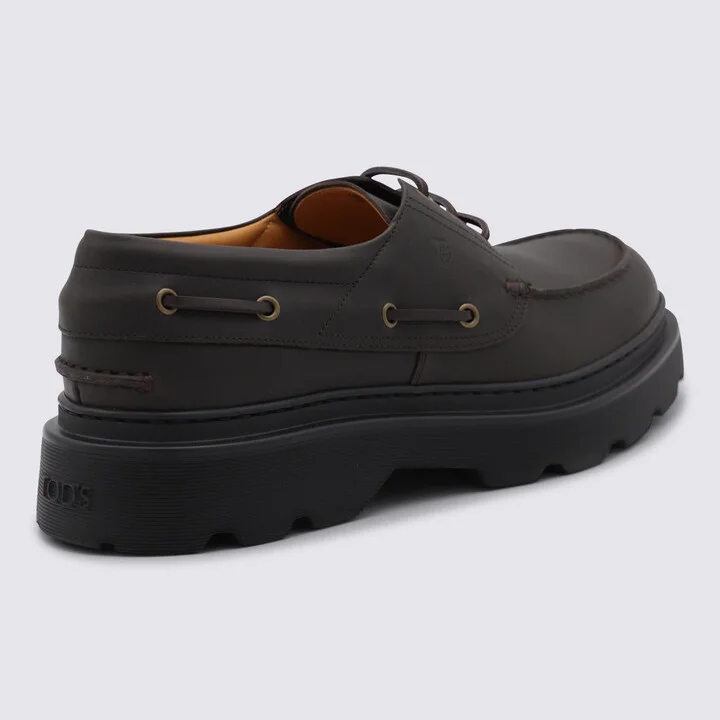 Tod'S Brown Leather Loafers - Image 3