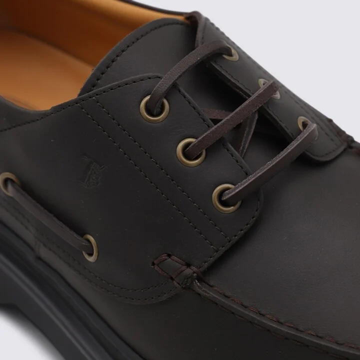 Tod'S Brown Leather Loafers - Image 4