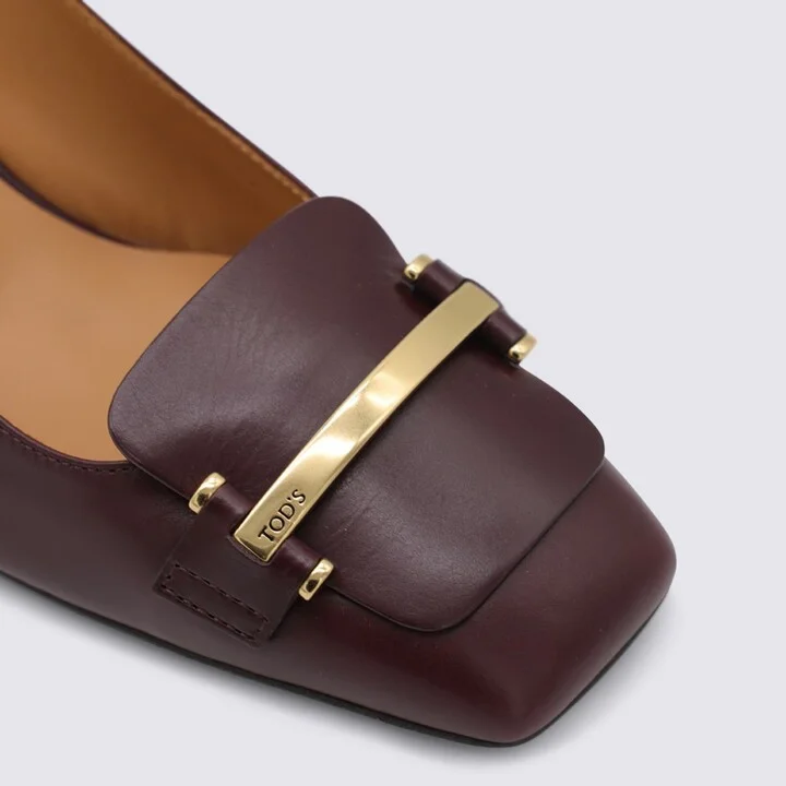Tod'S Brown Leather Pumps - Image 4