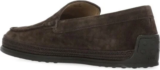 Tod'S Brown Suede Loafers - Image 3