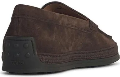 Tod'S Brown Suede Loafers - Image 3