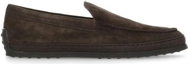 Tod'S Brown Suede Loafers