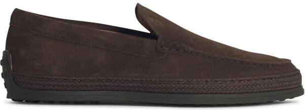 Tod'S Brown Suede Loafers
