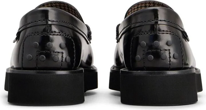 Tod'S Brushed Finish Leather Loafers Shoes - Image 4