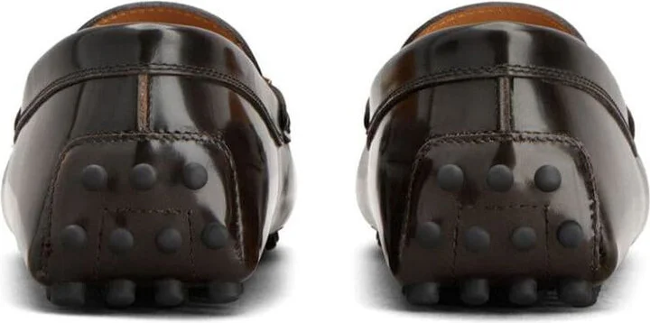 Tod'S Brushed Leather Inflatable Loafer Shoes - Image 6