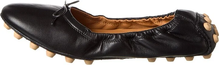 Tods Bubble Leather Ballerina Flat - Image 2