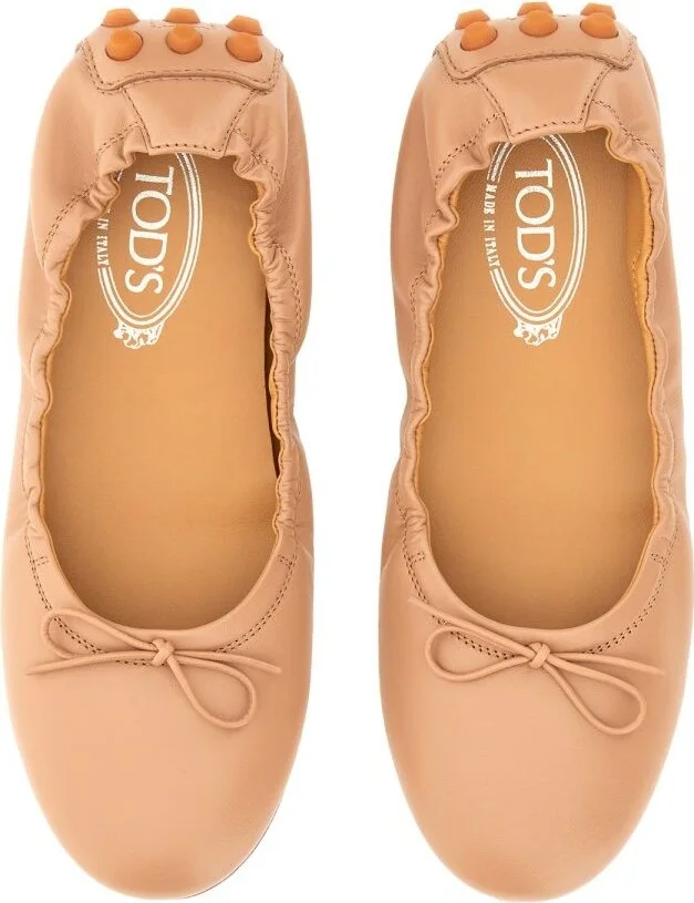 Tod'S Bubble Leather Ballet Flats - Image 5