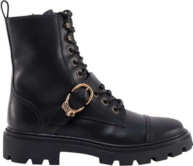 Tod's Buckle-Detailed Lace-Up Ankle Boots