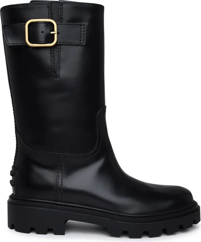 Tod's Buckle-Detailed Round Toe Boots