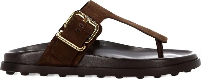 Tod's Buckle Detailed Thong Sandals