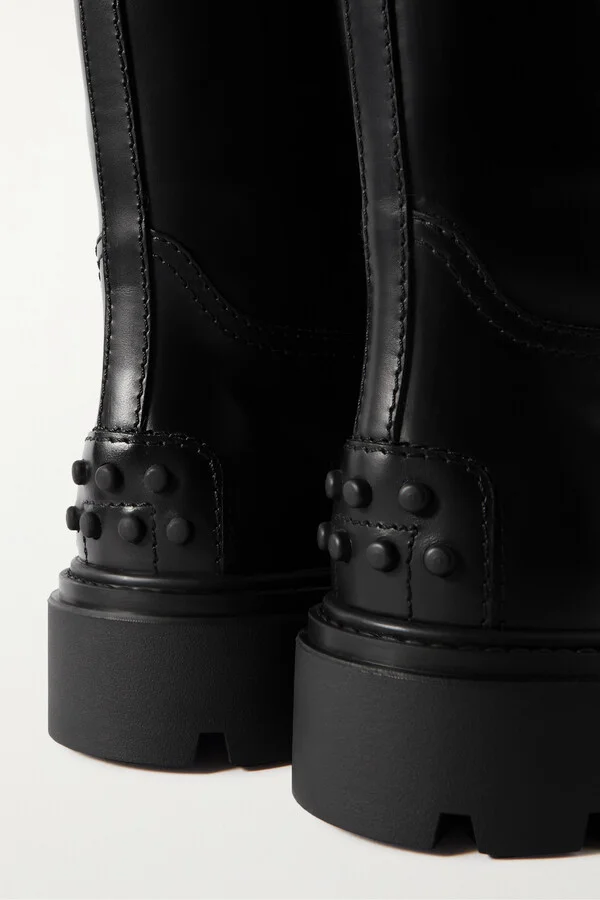 Tod's - Buckled Leather Boots - Black - Image 4