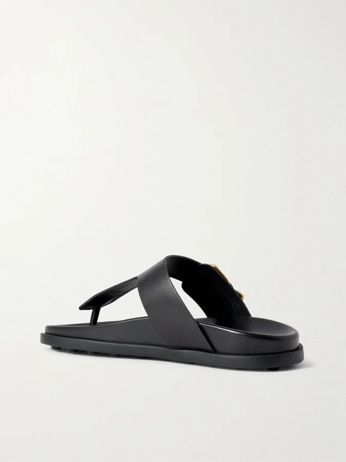 Tod's - Buckled Leather Sandals - Black - Image 3
