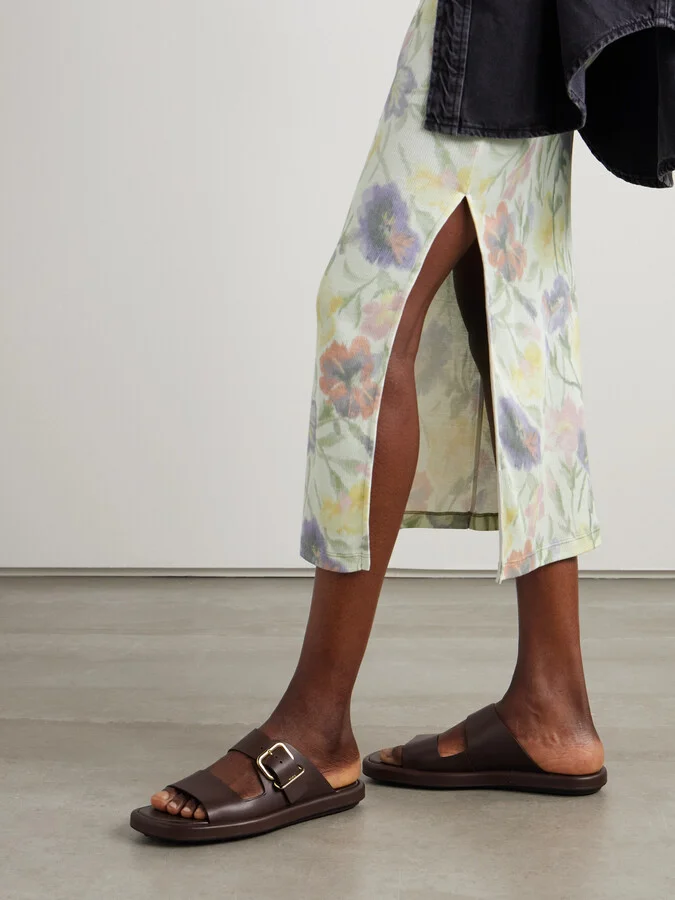 Tod's - Buckled Leather Sandals - Brown - Image 2