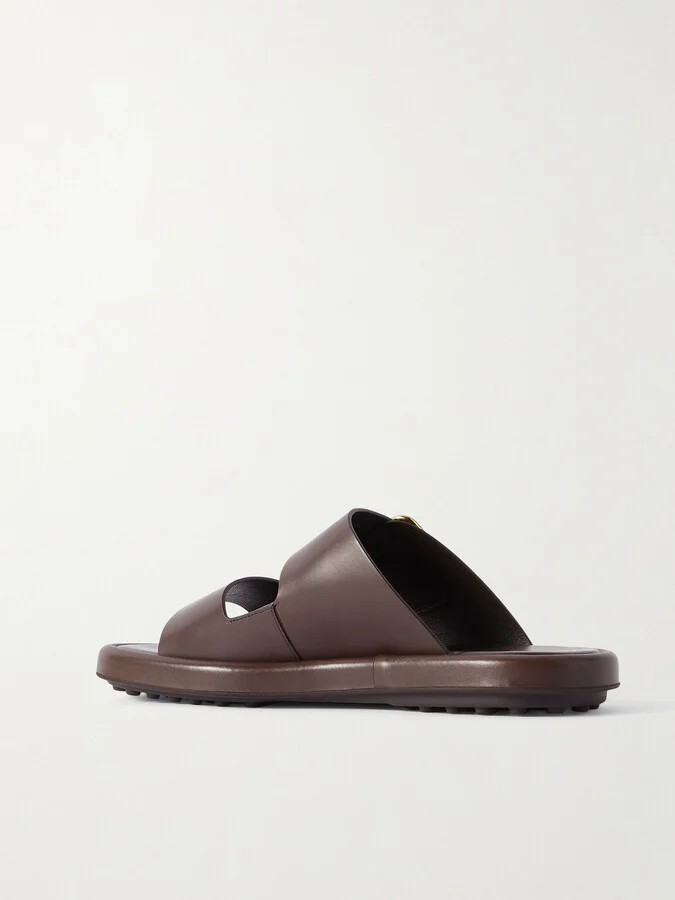 Tod's - Buckled Leather Sandals - Brown - Image 3