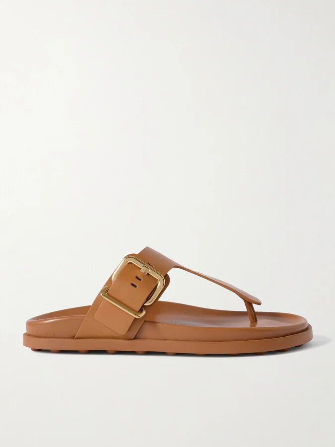 Tod's - Buckled Leather Sandals - Brown