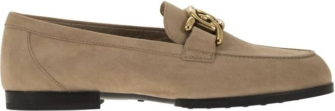 Tod's Chain-Detail Round Toe Loafers