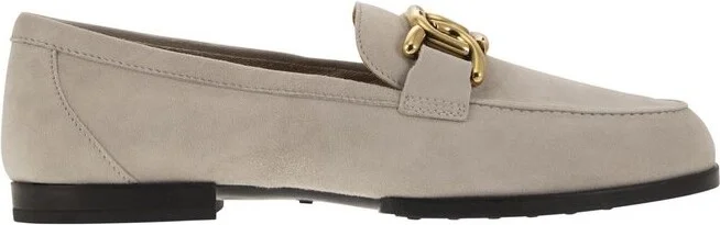 Tod's Chain-Detail Round Toe Loafers