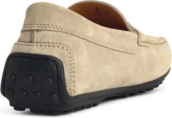 Tod'S 'City Gommino' Beige Suede Loafers - Image 3