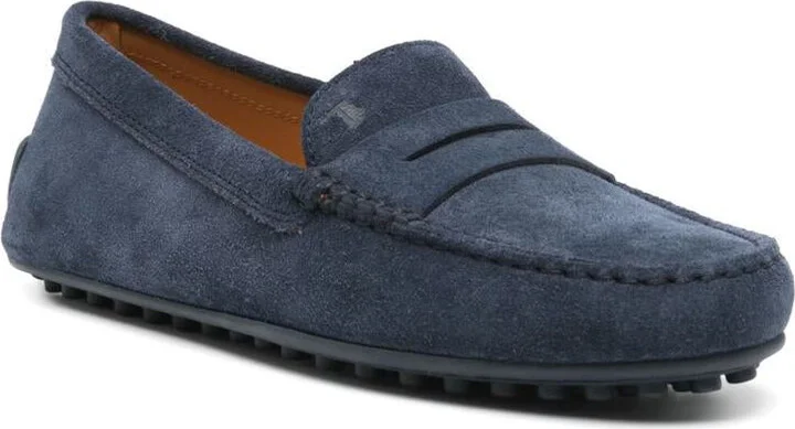 Tod'S City Gommino Suede Leather Loafers - Image 2