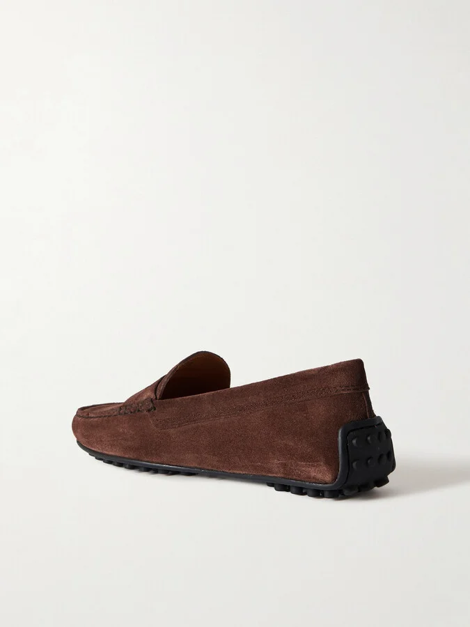 Tod's - City Gommino Suede Loafers - Brown - Image 3