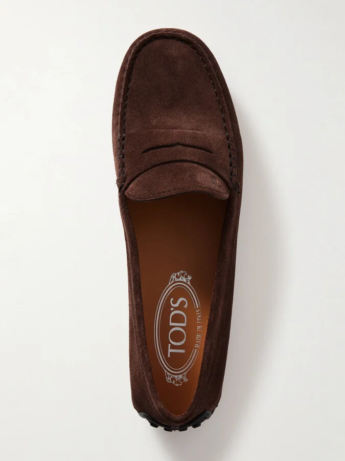 Tod's - City Gommino Suede Loafers - Brown - Image 5