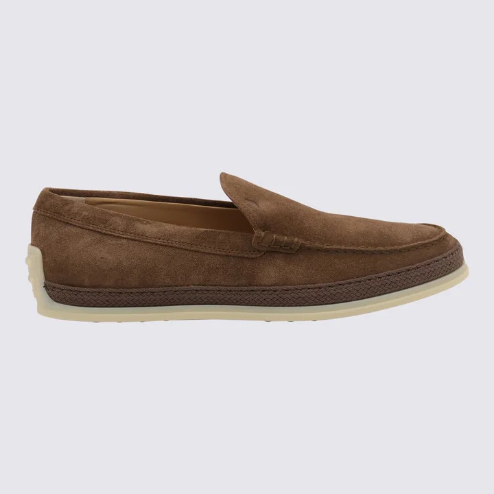 Tod'S Cocoa Suede Slip On Sneakers