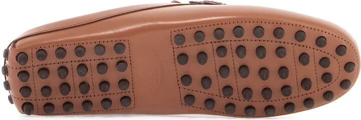 TOD'S dark brown calfskin slip-on with metal detail - Image 5