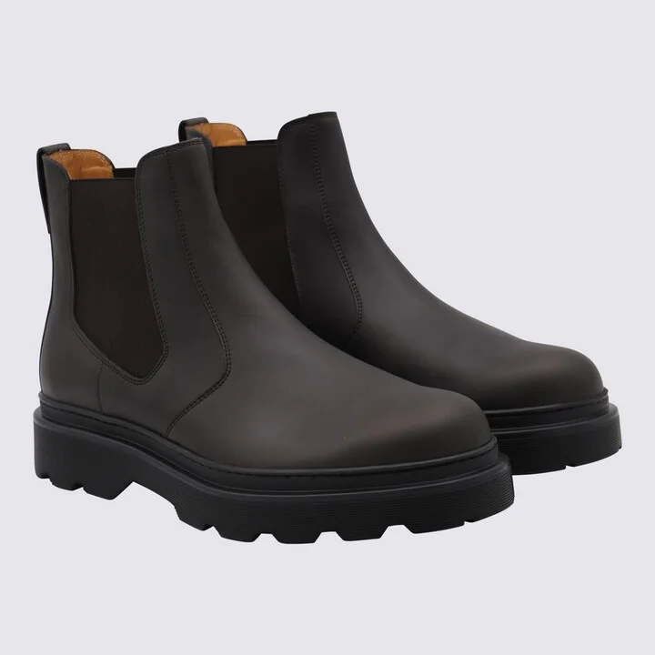 Tod'S Dark Brown Leather Boots - Image 2