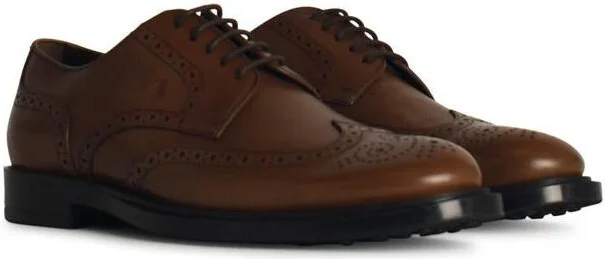 Tod'S 'Derby' Brown Leather Scarpa - Image 2