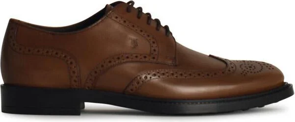 Tod'S 'Derby' Brown Leather Scarpa